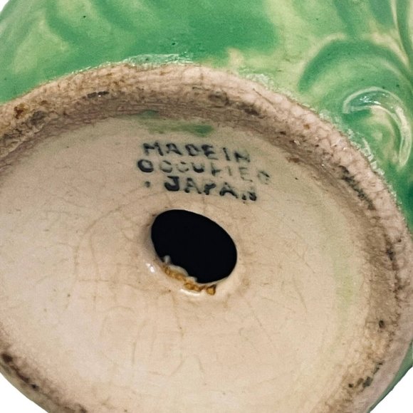 Vintage Ears of Corn Green Husk Salt and Pepper Shakers Japan Yellow Green 4" - Picture 2 of 6